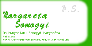 margareta somogyi business card